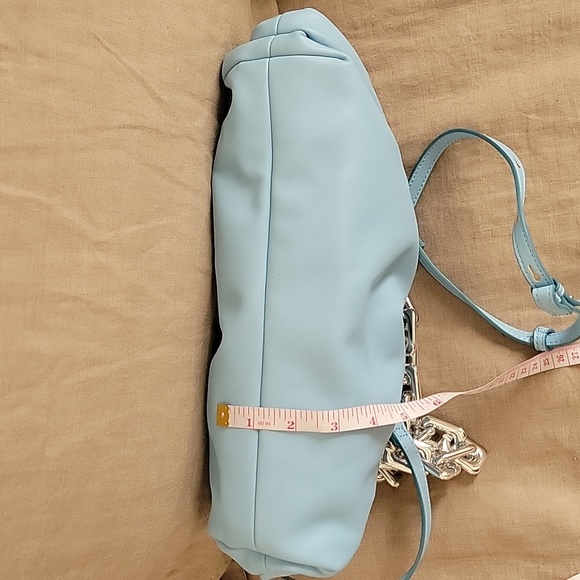 INC (International Concepts) Clutch/Shoulder/hand Bag, teal Chain handle - Picture 4 of 13